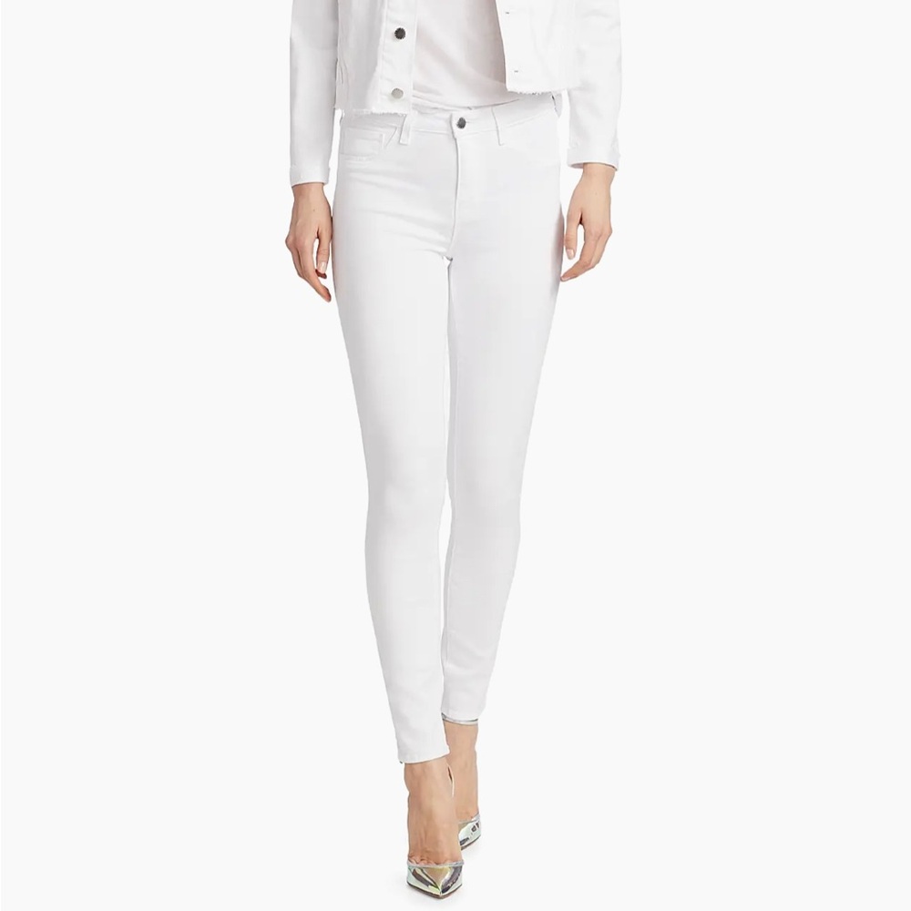 L'AGENCE Classic White Denim Ensemble